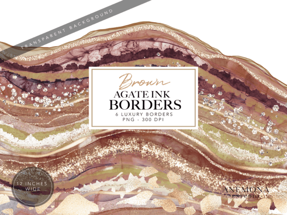 Download Brown Agate Borders Cilpart - Brown Collection