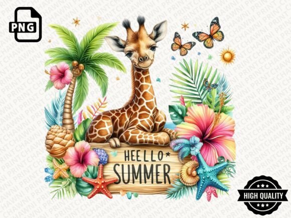 Download Hello Summer Animal Clipart PNG - Premium Resources