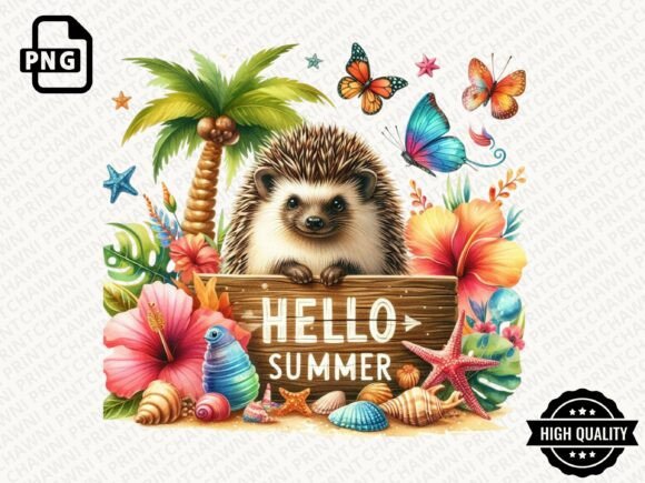 Download Hello Summer Animal Clipart PNG - Premium Resources